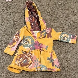Matilda Jane Mustard Floral Hooded Jacket